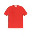 Tory Burch Monogram Short Sleeve T-shirt In Red