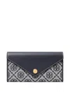 Tory Burch Stitching Contrast Envelope Style In Blue