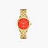 Tory Burch T Monogram Watch In Gold