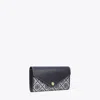 Tory Burch T Monogram Wide Envelope Wallet In Blue