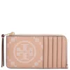 Tory Burch T Monogram Zip Card Case In Orange