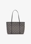 Tory Burch T Monogram Zip Tote Bag In Blue