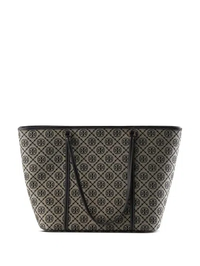 Tory Burch T Monogram Zip Tote In Blue