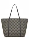 Tory Burch T Monogram Zippered Shopping Bag