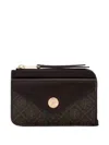 Tory Burch T Monogram Cardholder In Black