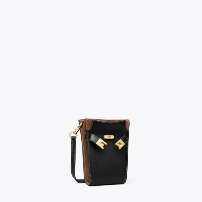 Tory Burch T Phone Crossbody In Black