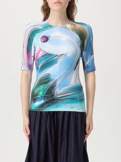 TORY BURCH T-SHIRT TORY BURCH WOMAN COLOR MULTICOLOR,H01103005