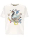 Tory Burch Graphic Printed Crewneck T-shirt In White