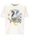 Tory Burch Graphic Printed Crewneck T-shirt In White