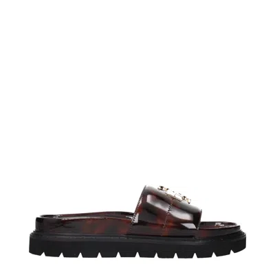 Tory Burch T Shirts And Socks Everly Woman Brown/leopard Paint