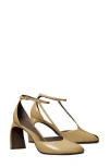 Tory Burch Peep-toe T-strap Heeled Sandal In Multi