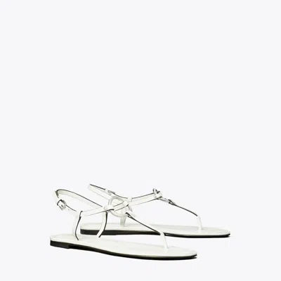 Tory Burch T-strap Sandal In Bianco