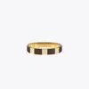Tory Burch T Stripe Bangle In Brown