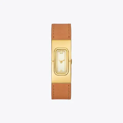Tory Burch T Watch In Black/luggage