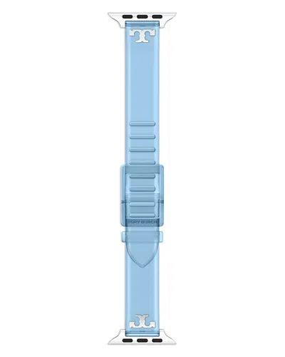 Tory Burch T Wrap Jelly Band For Apple Watch, 38-46mm In Blue