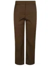 Tory Burch Tailored Straight Leg Trousers With Functional Pockets