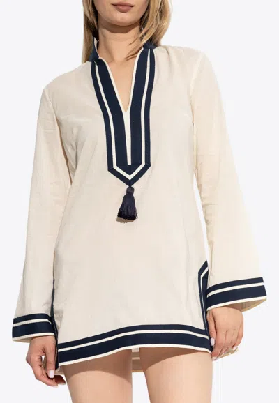 TORY BURCH TASSEL TUNIC MINI DRESS