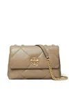 Tory Burch Kira Diamond Small Leather Shoulder Bag In Neutrals