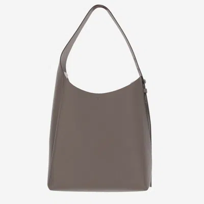 Tory Burch Taupe Romy Hobo In Brown