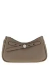 Tory Burch Taupe Romy Mini Crossbody Bag In Brown