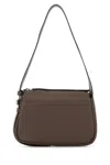 Tory Burch Mud Leather Small Romi Shoulder Bag In Burgundy