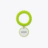 Tory Burch X Bonbon Etched Word Disc Charm Coiled Stretch Bracelet