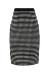 Tory Burch High-waisted Tweed Skirt With Fitted Silhouette