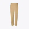 Tory Burch Tech Twill Golf Pant In Brown