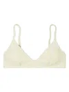 Tory Burch Terry Logo Bikini Top In Neutrals