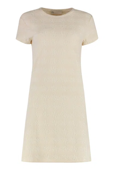 TORY BURCH TERRY COTTON-BLEND DRESS