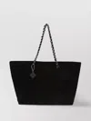 Tory Burch Terry Cotton Tote Bag With Chain Strap