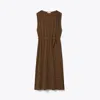 Tory Burch Terry Jacquard Maxi Dress In Brown