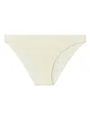 Tory Burch Terry Logo Bikini Botttom In Neutrals