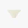 Tory Burch Terry Logo Bikini Botttom In White