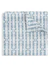 Tory Burch Text-print Scarf In White