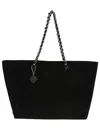 Tory Burch Textured Black Shoulder Bag With Chain Strap