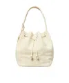 Tory Burch Terry Mini Bucket Bag In White