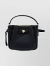 Tory Burch Textured Bucket Bag Adjustable Strap In Black