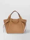 Tory Burch Textured Double Handle Tote Bag
