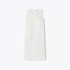 Tory Burch Sleeveless Midi Dress In Neutral