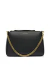 Tory Burch Textured Leather Shoulder Bag In Black