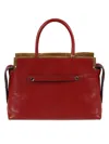 Tory Burch Textured Mercer Tote In Ruby