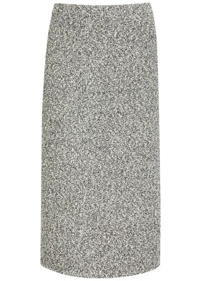 TORY BURCH TORY BURCH TEXTURED TWEED MIDI SKIRT