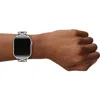 Tory Burch The Double T Link Two-tone 18mm Apple Watch® Bracelet Watchband In Two Tone