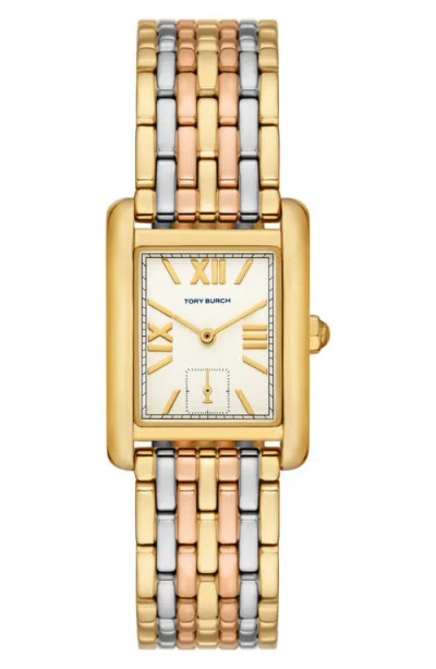 Tory Burch Eleanor Watch In Ivory/3-tone
