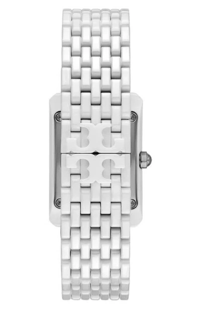 Tory Burch The Eleanor Ceramic Bracelet Watch, 26mm X 38mm