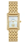 Tory Burch The Eleanor Gold Ss 25x34mm In Gold
