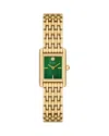 Tory Burch Mini Eleanor Watch In Green/gold