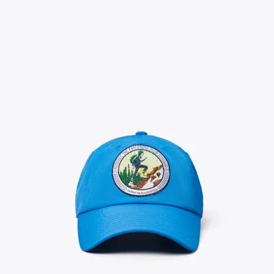 Tory Burch The Explorers Club Baseball Cap In Blue