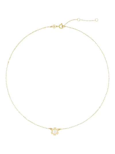 Tory Burch The Forget Me Not Pendant Necklace In Gold